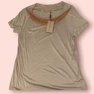 Burberry London Womens Beaded Blouse (Trench)